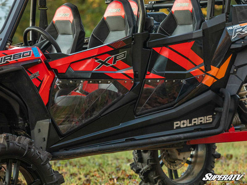 Polaris RZR XP 4 Turbo S Clear Lower Doors - 4 Door - Add Plastic Side Panels