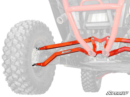 Polaris RZR XP Turbo High Clearance Boxed Radius Arms - Orange