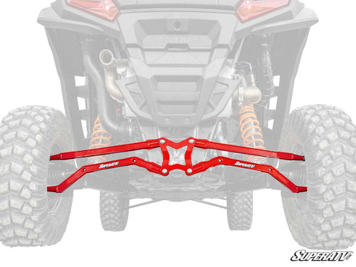 Polaris RZR XP High Clearance Boxed Radius Arms - Red