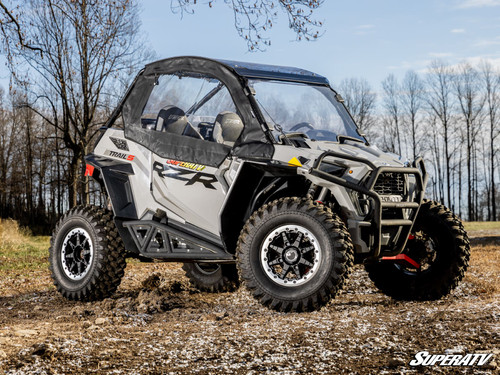 Polaris RZR Trail S 900 Primal Soft Cab Enclosure Upper Doors - Clear Rear Windshield
