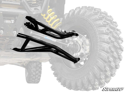 Can-Am Maverick X3 High Clearance 2" Forward Offset A-Arms - 64 inch Wide - Without Ball Joints - Black -