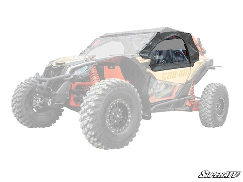 Can-Am Maverick X3 Primal Soft Cab Enclosure Upper Doors - Dark Tint Rear Windshield - No Door Handles