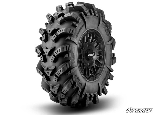Mounted Tires - Intimidator - 34x10.5-15 - 4/156 - Hellfire - Satin Black - 15 inch - 7 inch -
