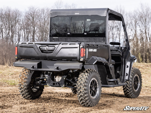 Can-Am Defender HD5 Glass Sliding Rear Windshield - With SuperATV Roof