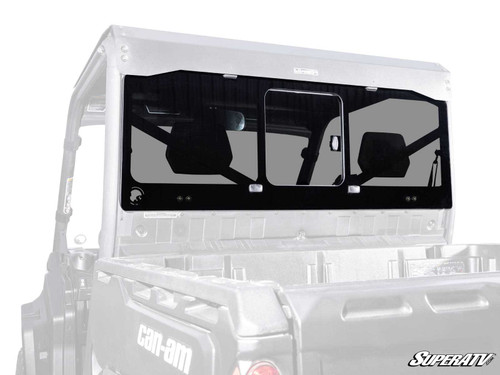Can-Am Defender HD10 Glass Sliding Rear Windshield - With SuperATV Roof