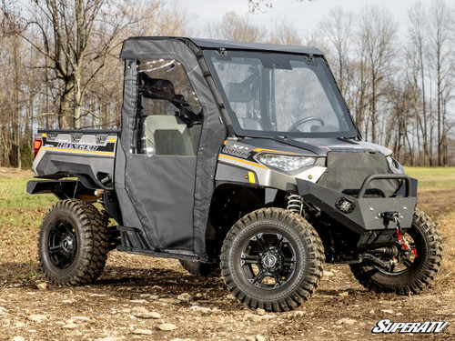 Bobcat UV34 Primal Soft Cab Enclosure Doors - Light Tint Rear Windshield