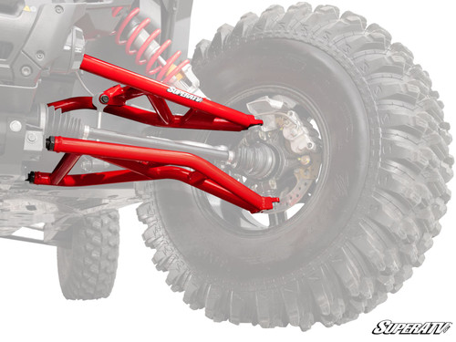 Polaris RZR XP 1.5" Forward Offset A-Arms - Standard Duty Ball Joints - Red