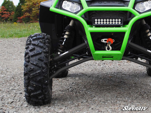Polaris RZR XP 900 High Clearance 1.5" Forward Offset A-Arms - Standard Duty Ball Joints - Black