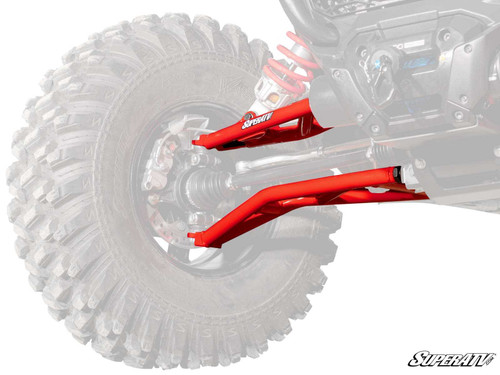 Polaris RZR XP High-Clearance A-Arms - Adjustable - Both (Only Lower A Arms are Adjustable) - Standard Duty - Red