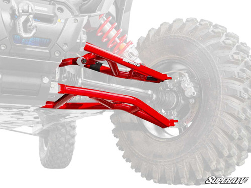 Polaris RZR XP High-Clearance A-Arms - Non-Adjustable - Upper & Lower - Standard Duty - Red