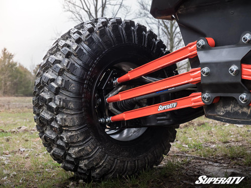 Can-Am Maverick X3 Boxed Radius Arms - Complete kit (6 rods) - 64 inch Wide - Red -