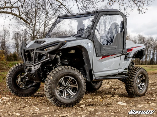 Yamaha Wolverine RMAX 1000 Primal Soft Cab Enclosure Upper Doors - RMAX 2 - Scratch Resistant Rear Windshield - Light Tint