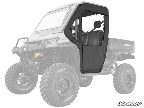 Can-Am Defender HD9 Primal Soft Cab Enclosure Doors - Light Tint Rear Windshield