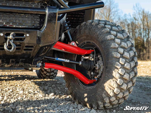 Honda Pioneer 1000 Atlas Pro 1.5" Forward Offset A-Arms - 2016-2021 - Standard Duty - Red -