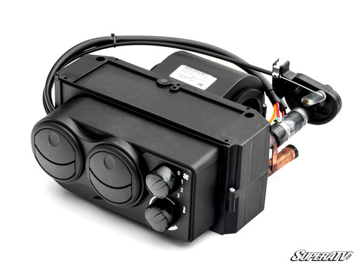 Can-Am Defender HD9 Cab Heater - Rear (2nd Row) - Heater + Grille Cover - Quick-Start Flow Valve - Idle Flow Pump