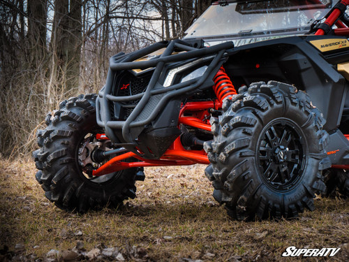 Can-Am Maverick X3 High-Clearance A-Arms - 72 inch Wide - Heavy-Duty 4340 Chromoly Steel - Can-Am Red -