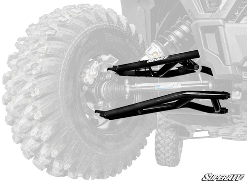 Polaris RZR XP 1000 High-Clearance 1.5" Forward A-Arms - Heavy-Duty 4340 Chromoly Steel - Black