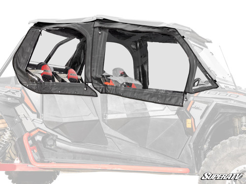 Polaris RZR 4 900 Primal Soft Cab Enclosure Upper Doors - Clear Rear Windshield