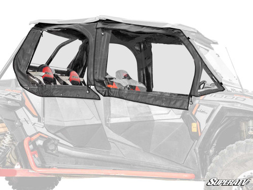 Polaris RZR XP 4 1000 Primal Soft Cab Enclosure Upper Doors - Dark Tint Rear Windshield
