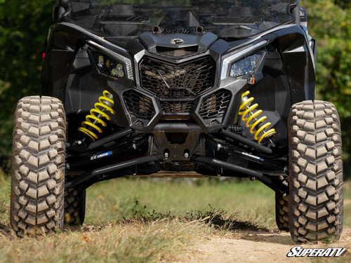 Can-Am Maverick X3 High-Clearance A-Arms - 64 inch Wide - Super Duty 300M - Black -