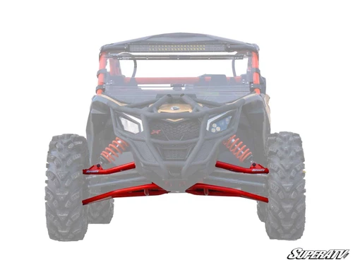 Can-Am Maverick X3 High-Clearance A-Arms - 72 inch Wide - Super Duty 300M - Can-Am Red -