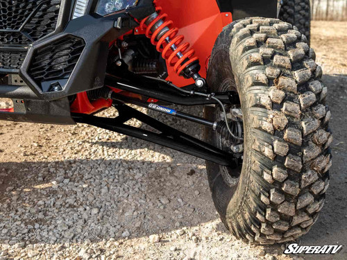 Can-Am Maverick X3 Atlas Pro 2" Forward Offset A-Arms - 72 inch Wide - Heavy-Duty 4340 Chromoly Steel - Black -