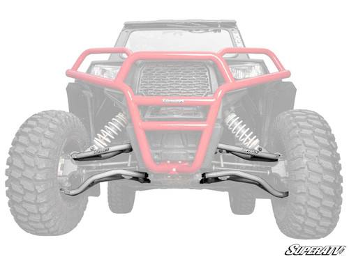 Polaris RZR S 900 High Clearance A-Arms - 1.5 inch - 2015-2016 - Keller Ball Joints - White Aluminum