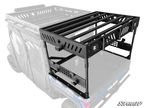 Polaris Ranger XP 1000 Outfitter Bed Rack - 2 Cube Lights - No Shelf - 2 Pin Wiring Harness -