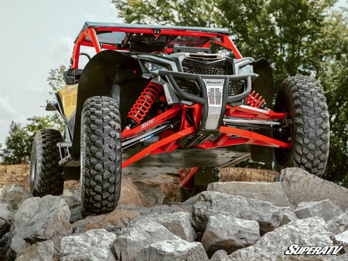 Can-Am Maverick X3 Sidewinder A-Arms 1.5" Forward Offset - 72 inch Wide - Without Ball Joints - Can-Am Red -