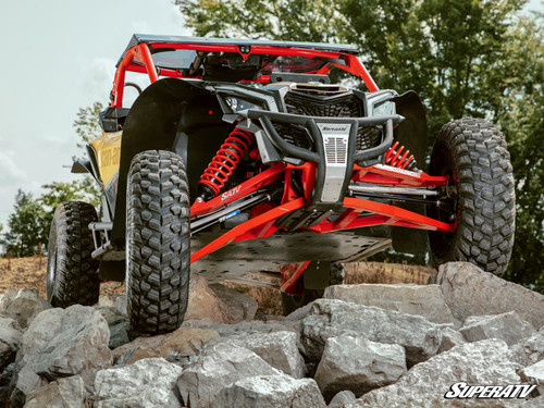 Can-Am Maverick X3 Sidewinder A-Arms 1.5" Forward Offset - 64 inch Wide - Without Ball Joints - Can-Am Red -