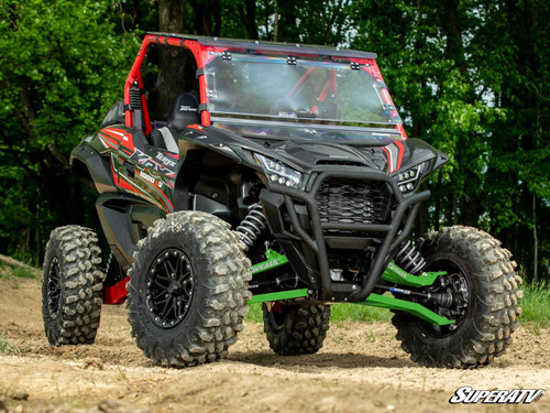 Kawasaki Teryx KRX 1000 1.5" Forward Offset Boxed A-Arms - Heavy-Duty 4340 Chromoly Steel - Green