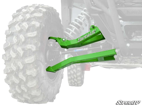 Kawasaki Teryx KRX 1000 1.5" Forward Offset Boxed A-Arms - Super Duty 300M Ball Joints - Green