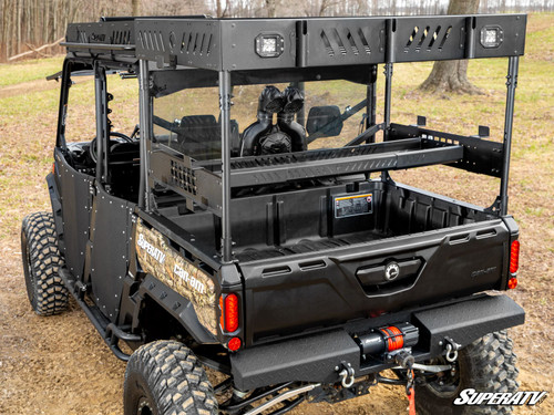 Can-Am Defender HD10 Outfitter Bed Rack - Cube Lights - 1 Shelf