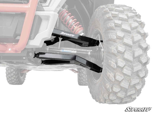 Polaris RZR S 900 2" Forward Offset Boxed A-Arms - Keller Ball Joints - Black