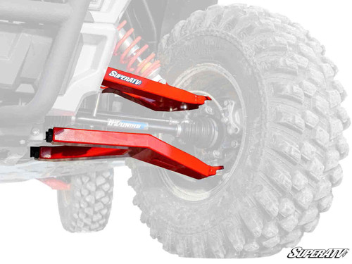 Polaris RZR Trail S 900 2" Forward Offset Boxed A-Arms - Keller Ball Joints - Red
