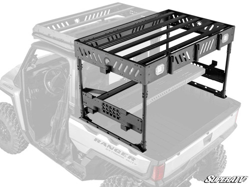 Polaris Ranger XD 1500 Outfitter Bed Rack - 1 Shelf - 3 Cube Lights