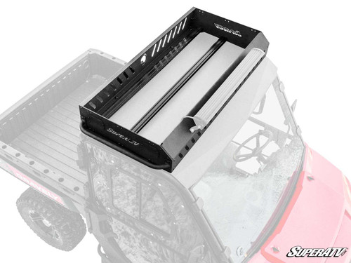 Gravely Atlas JSV 3400 Outfitter Roof Rack - 4 Cube Lights - 30" Straight Light Bar - Aluminum Roof -