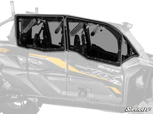 Kawasaki Teryx KRX 4 1000 Hard Cab Enclosure Upper Doors - Light Tint Rear Windshield - No SATV Roof