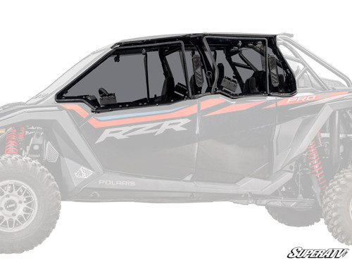 Polaris RZR Pro S 4 Hard Cab Enclosure Upper Doors - Light Tint Rear Windshield - 4 Seat without Rockford Fosgate Audio