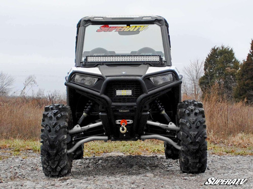 Polaris RZR Trail 900 to RZR Trail S 900 Conversion Kit 1.5 Offset - Rhino 2.0 - White Aluminum