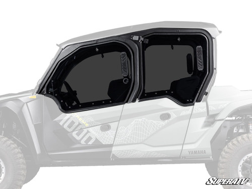 Yamaha Wolverine RMAX 4 1000 Hard Cab Enclosure Upper Doors - RMAX 4 - Standard Rear Windshield - Light Tint