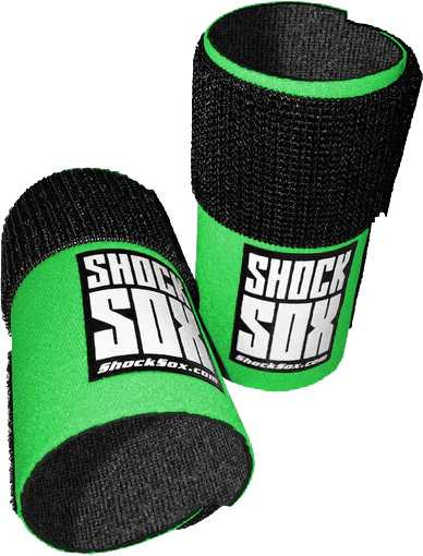 SHOCK SOX 4"U Green Upside Down Forks 802113