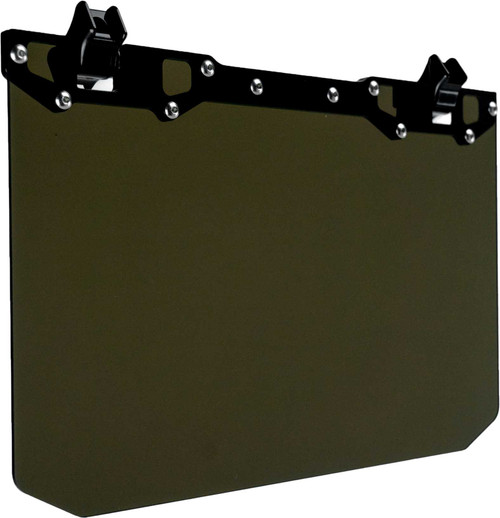 AXIA 12" X 8" Narrow Mount Sun Viso W/Tinted Shield- Black MODNDSVT-BK