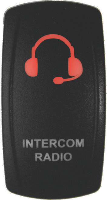 DragonFire Racing Lighted Switch Int/Rad On/Off Red Led 522627