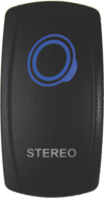 DragonFire Racing Lighted Switch Stereo On/Off Blue 522622