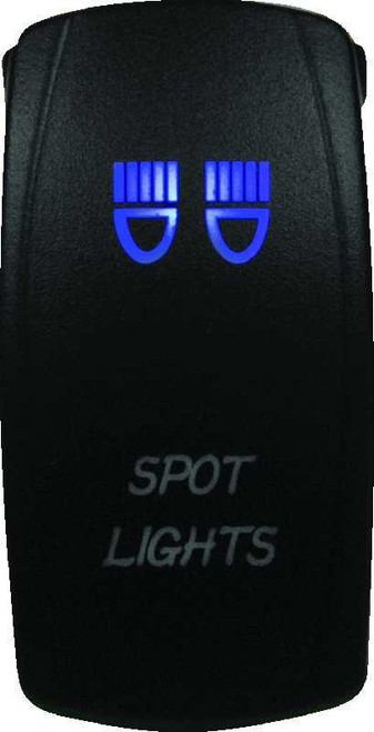 DragonFire Racing Lighted Switch Spot Light On/Off Blue 521385