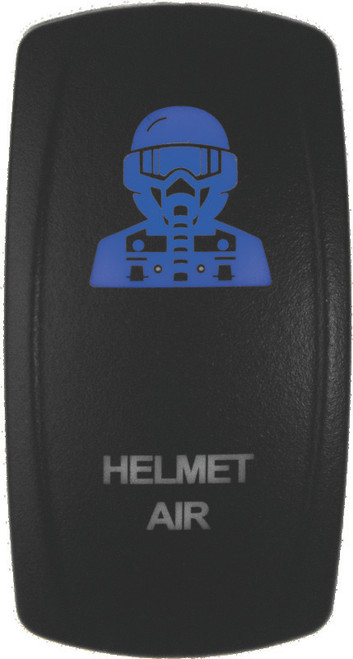 DragonFire Racing Lighted Switch Hel Air On/Off Blue 522616