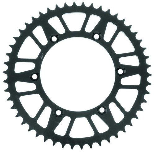 BikeMaster Honda Yamaha Rear Steel Sprocket 520 51T - Black 965124