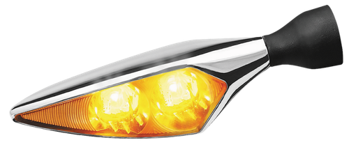 Kuryakyn Rhombus Amber Front Right/ Left Rear Chrome 2549