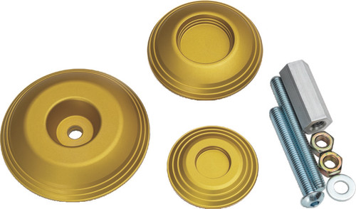 Kuryakyn Lodestar Rear Axle Sliders-BMW-Gold 3802